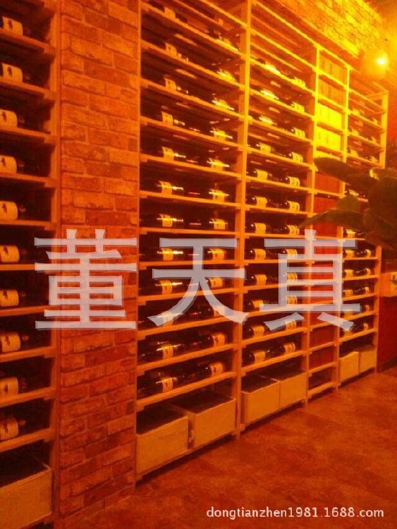 红酒架 实木  白 葡萄酒柜展示架酒窖欧式尺寸可定做示例图28