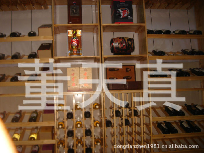 红酒架 实木  白 葡萄酒柜展示架酒窖欧式尺寸可定做示例图21