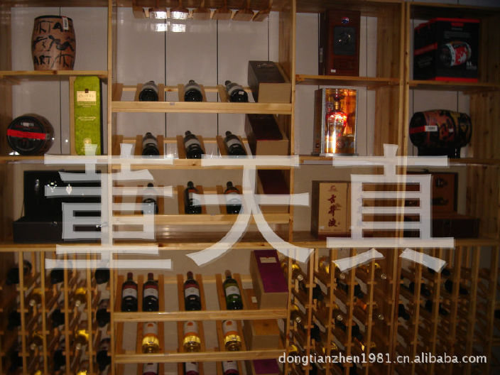红酒架 实木  白 葡萄酒柜展示架酒窖欧式尺寸可定做示例图20