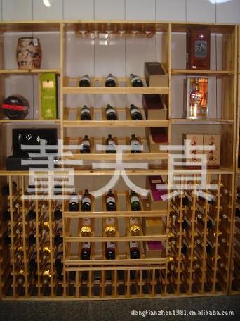 红酒架 实木  白 葡萄酒柜展示架酒窖欧式尺寸可定做示例图23
