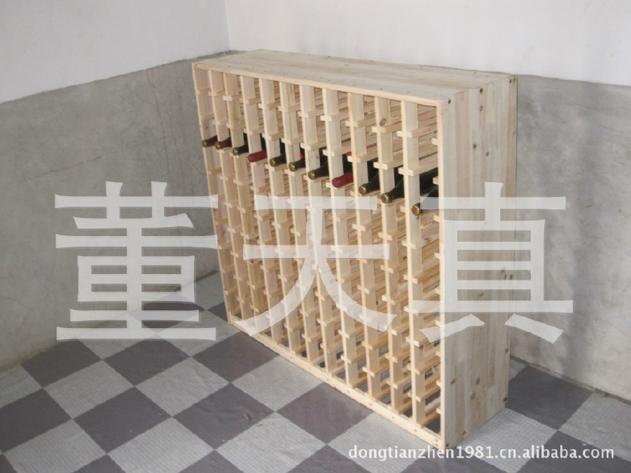 实木红酒架 白葡萄酒货架 木制展示欧式 酒窖设计 尺寸可定做示例图2