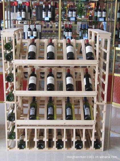 红酒架 实木  白 葡萄酒柜展示架酒窖欧式尺寸可定做示例图3