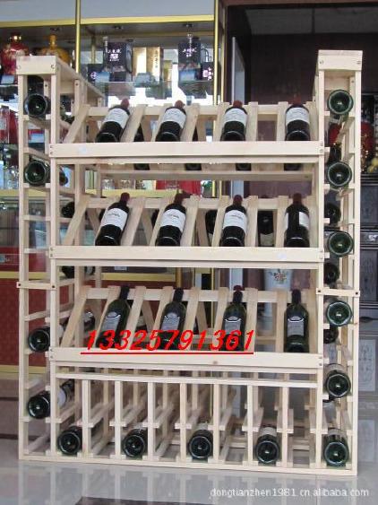 红酒架 实木  白 葡萄酒柜展示架酒窖欧式尺寸可定做示例图4