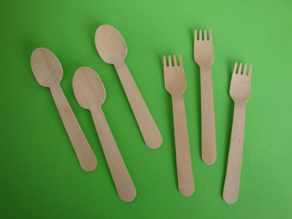 供应刀叉勺 木质环保刀叉勺 一次性木刀叉勺 套装160MM刀叉勺示例图3