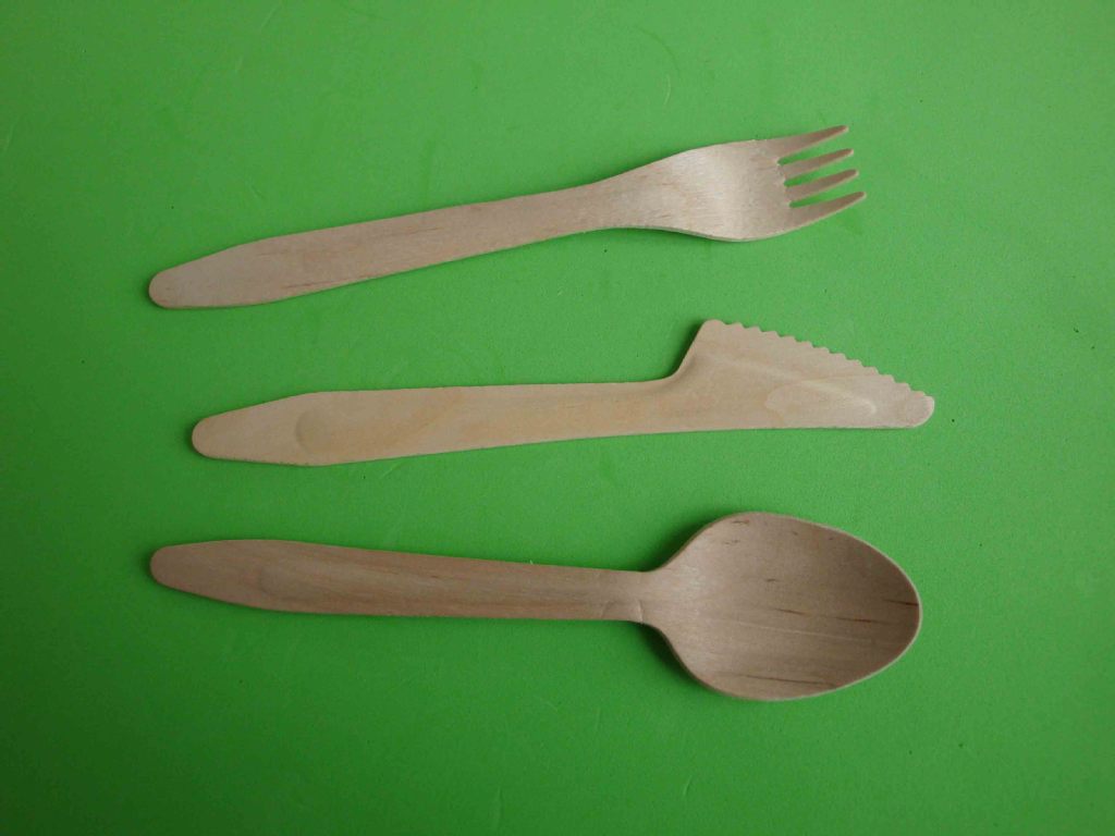 供应刀叉勺 木质环保刀叉勺 一次性木刀叉勺 套装160MM刀叉勺示例图4