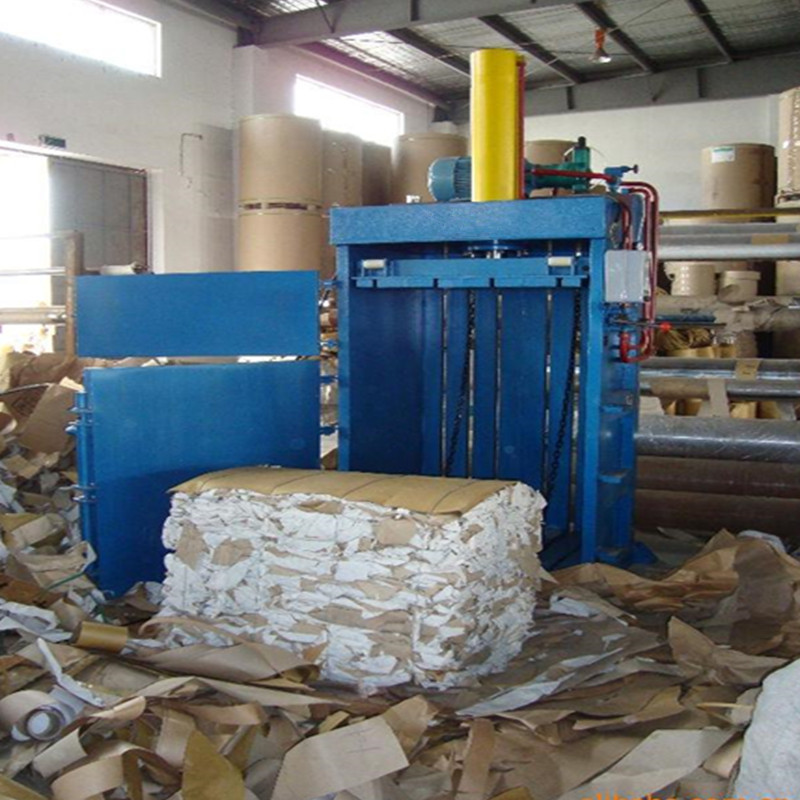长期供应30吨双杠废纸立式液压打包机 塑料编织袋多功能捆包机示例图1