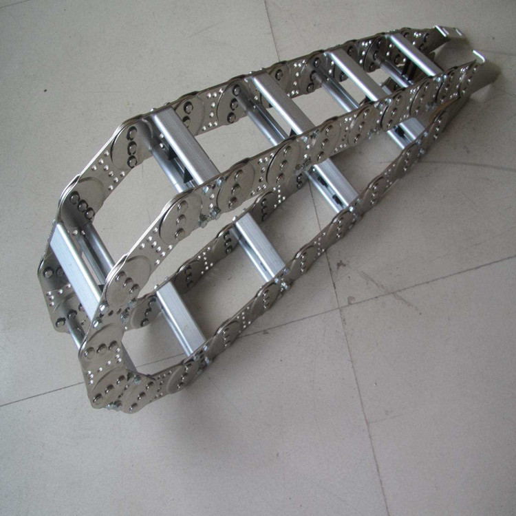 机床钢制拖链 工程拖链 金属拖链不锈钢链拼装连接包邮示例图5