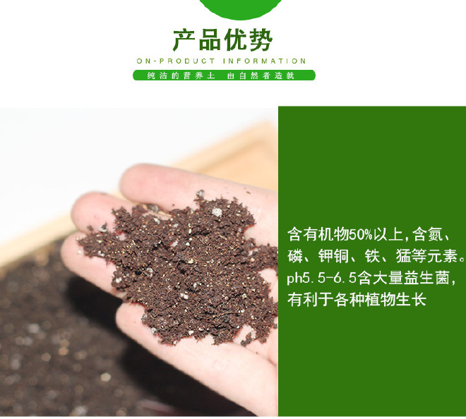 潘氏营养土20L/袋大包装泥炭土 通用型有机植物种植土 植物营养示例图13