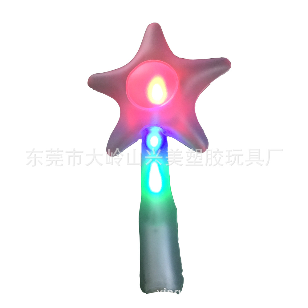 LED七彩发光充气玩具 充气花束带LED七彩发光灯示例图8