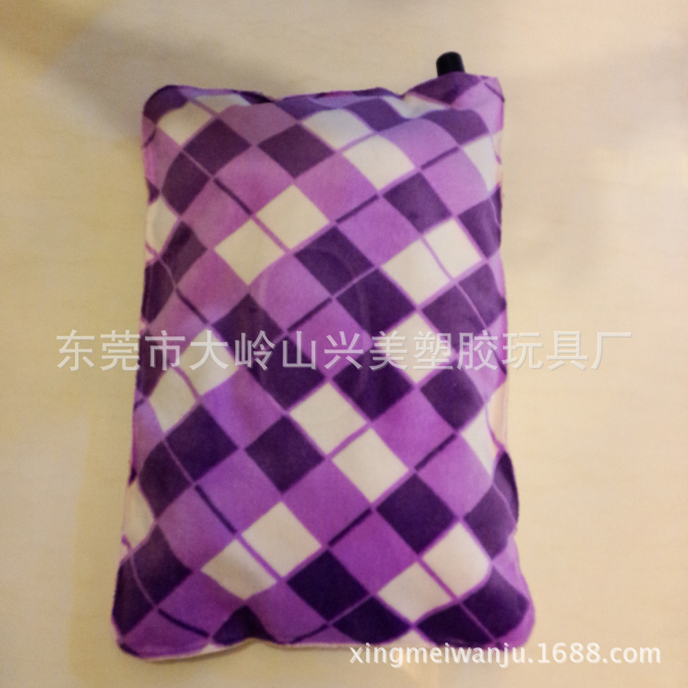 厂家直销自动充气枕 绒布材料自动充气枕 可订制保健自动充气枕示例图6