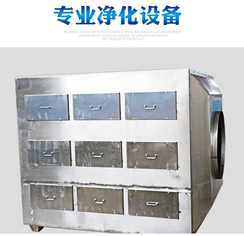 现货销售不锈钢过滤箱  活性炭吸附装置 活性炭吸附箱示例图3