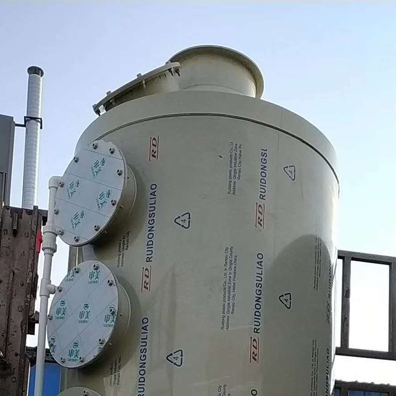 脱硫脱硝 废气处理水喷淋塔 喷漆房前处理油漆净化 旋流喷淋塔示例图5