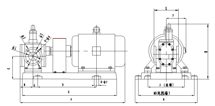 天津远东 YCB5/0.6圆弧齿轮泵 圆弧齿轮油泵 远东齿轮泵厂家直销示例图10