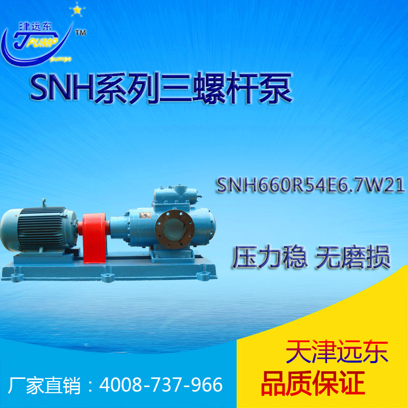 天津远东 SN三螺杆泵 SNH660R54E6.7W21 液压油输送泵 厂家直销示例图1