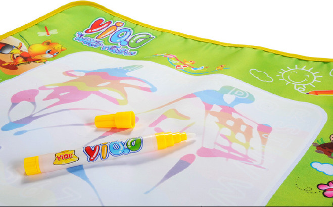水画布彩色版 动物水写 绘画毯 彩盒儿童水 画毯3901示例图4