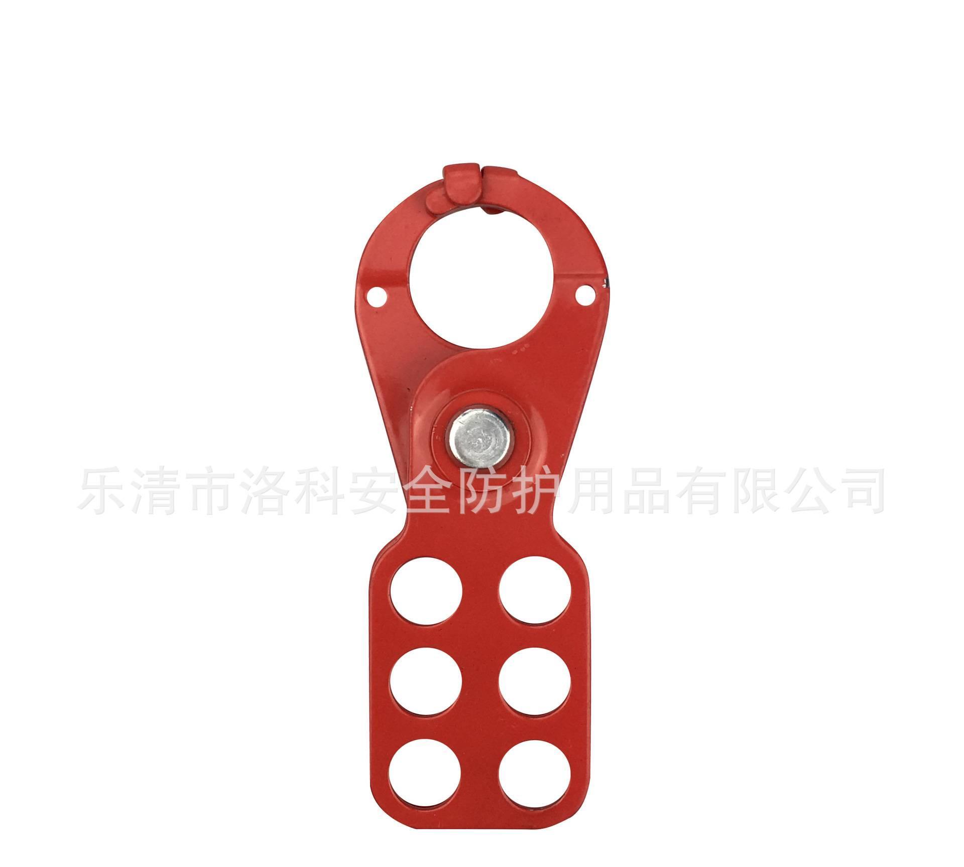 六孔联锁 钢制喷塑 带钩 25mm（1英寸） ESH01 安全搭扣锁具示例图1