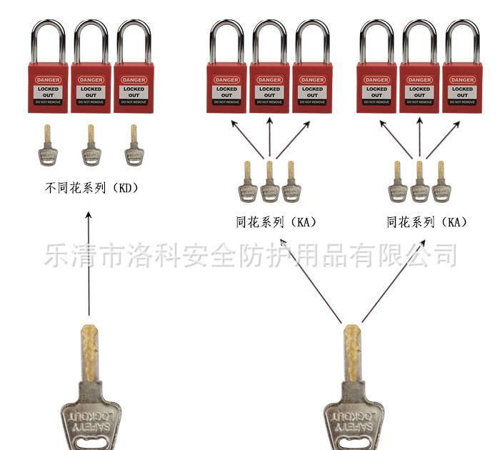六孔联锁 钢制喷塑 带钩 25mm（1英寸） ESH01 安全搭扣锁具示例图9