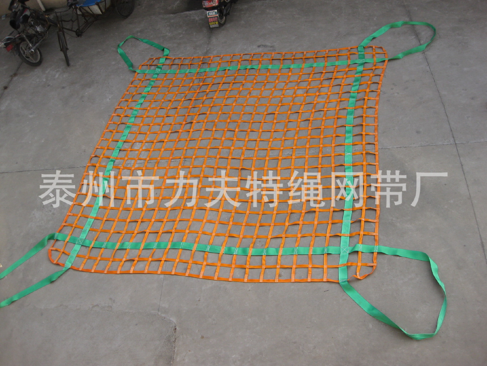 丙纶织带吊装网 尼龙吊带货网   帆布吊网 涤纶扁带网兜示例图5