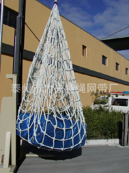 丙纶织带吊装网 尼龙吊带货网   帆布吊网 涤纶扁带网兜示例图8