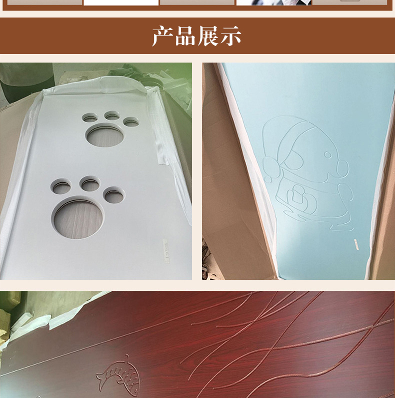 专业定制工程专用PVC免漆门深雕免漆室内套装门高档免漆门价格示例图8