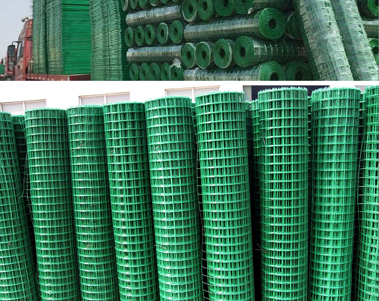 厂家直销野鸡养殖荷兰网浸塑圈地护栏网围栏网防护网绿色铁丝示例图21