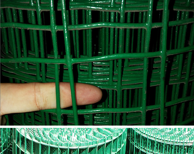 厂家直销野鸡养殖荷兰网浸塑圈地护栏网围栏网防护网绿色铁丝示例图19