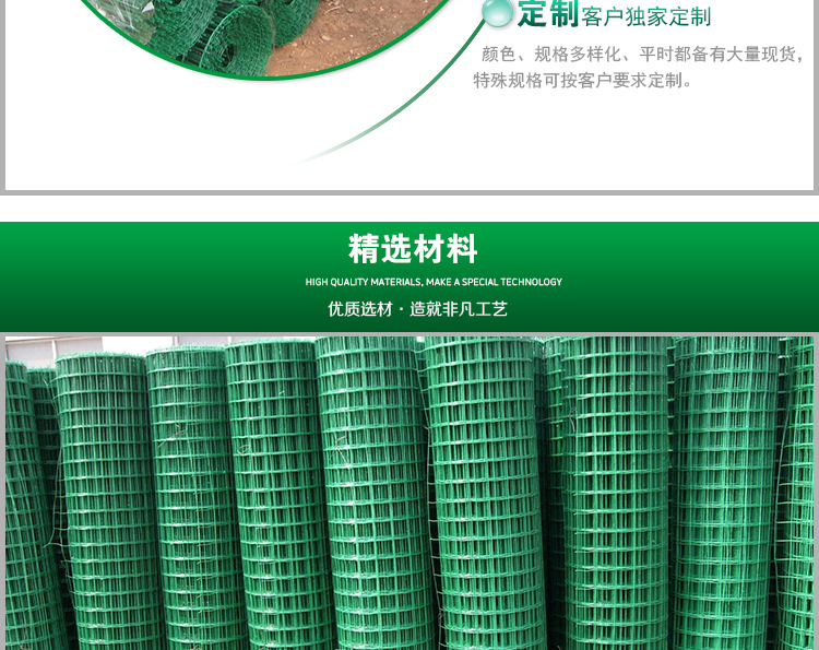 广东厂家批发 PVC热缩粉末浸塑荷兰网 养鸡铁丝网示例图12