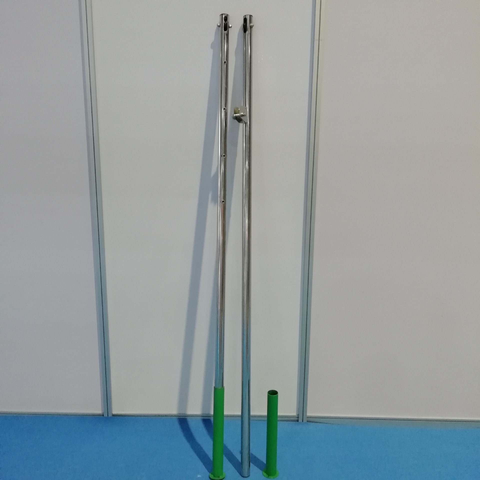 茂康体育厂家直销地插式羽毛球柱不锈钢立柱 标准比赛用羽毛球网示例图7