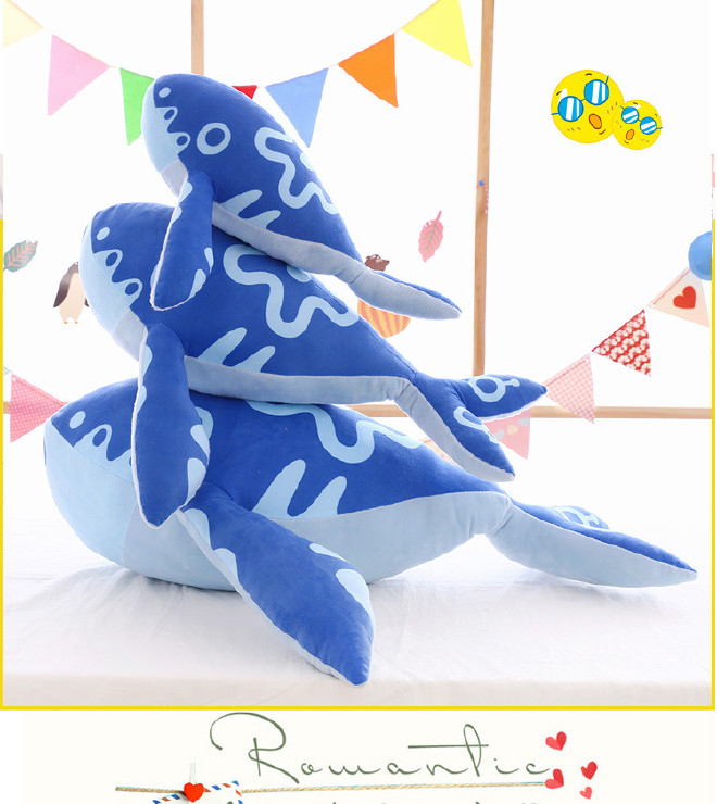 创意鲲鲸鱼大抱枕毛绒玩具庄周坐骑王者荣耀蓝鲸公仔动漫周边代发示例图16
