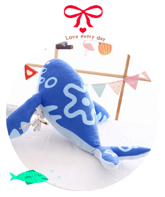 创意鲲鲸鱼大抱枕毛绒玩具庄周坐骑王者荣耀蓝鲸公仔动漫周边代发示例图25