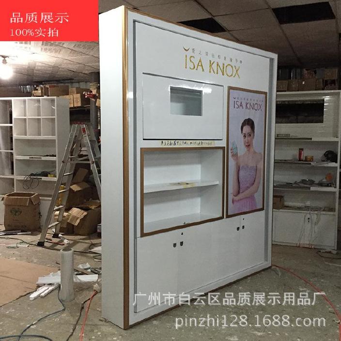 广州厂家直销化妆品展柜 定做化妆品柜台 烤漆展示柜 品质展示示例图3