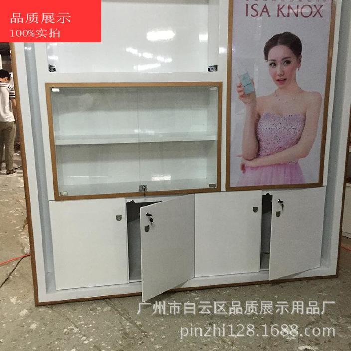 广州厂家直销化妆品展柜 定做化妆品柜台 烤漆展示柜 品质展示示例图6