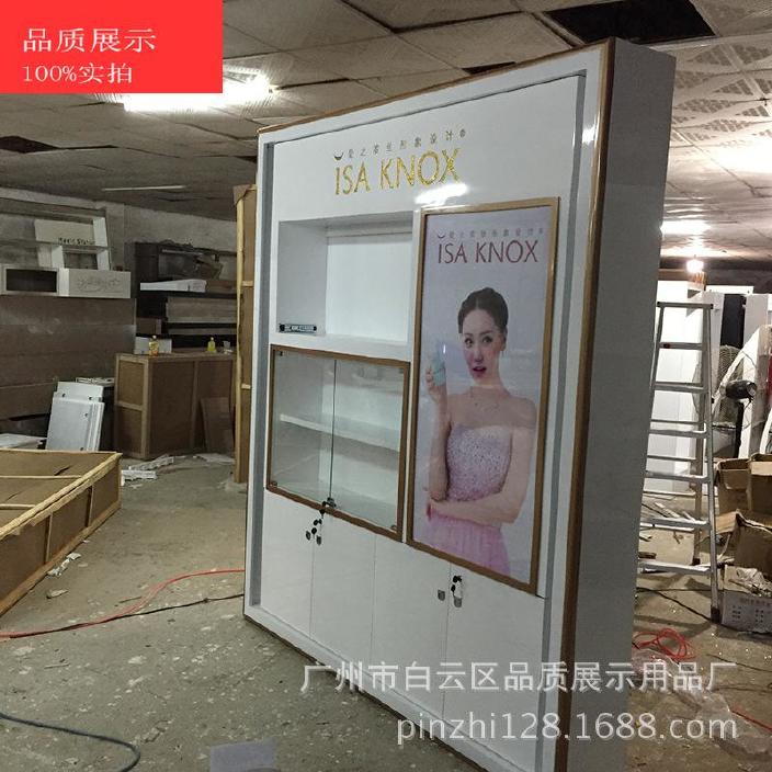 广州厂家直销化妆品展柜 定做化妆品柜台 烤漆展示柜 品质展示示例图5