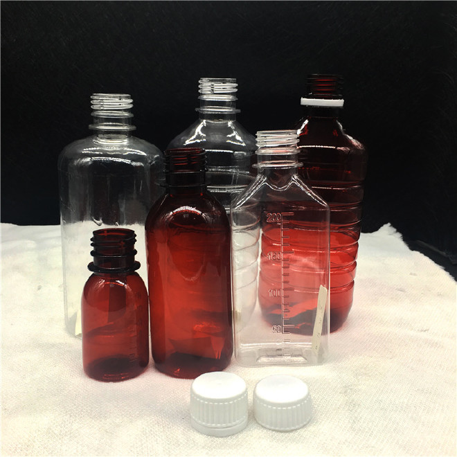 大量定制28口径聚酯瓶液体瓶PET塑料瓶 透明塑料瓶液体瓶刻度瓶示例图3