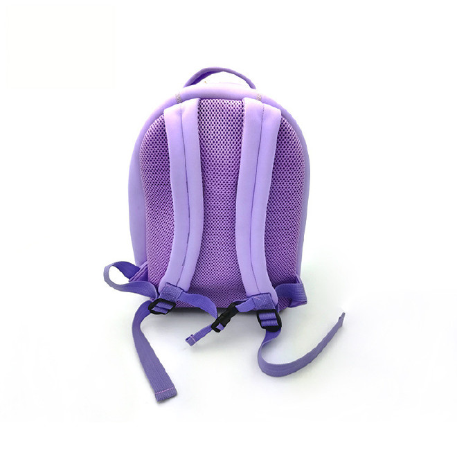 厂家直销幼儿包迷你幼儿用品收纳 紫色潜水料水壶袋书包 现货批发示例图4