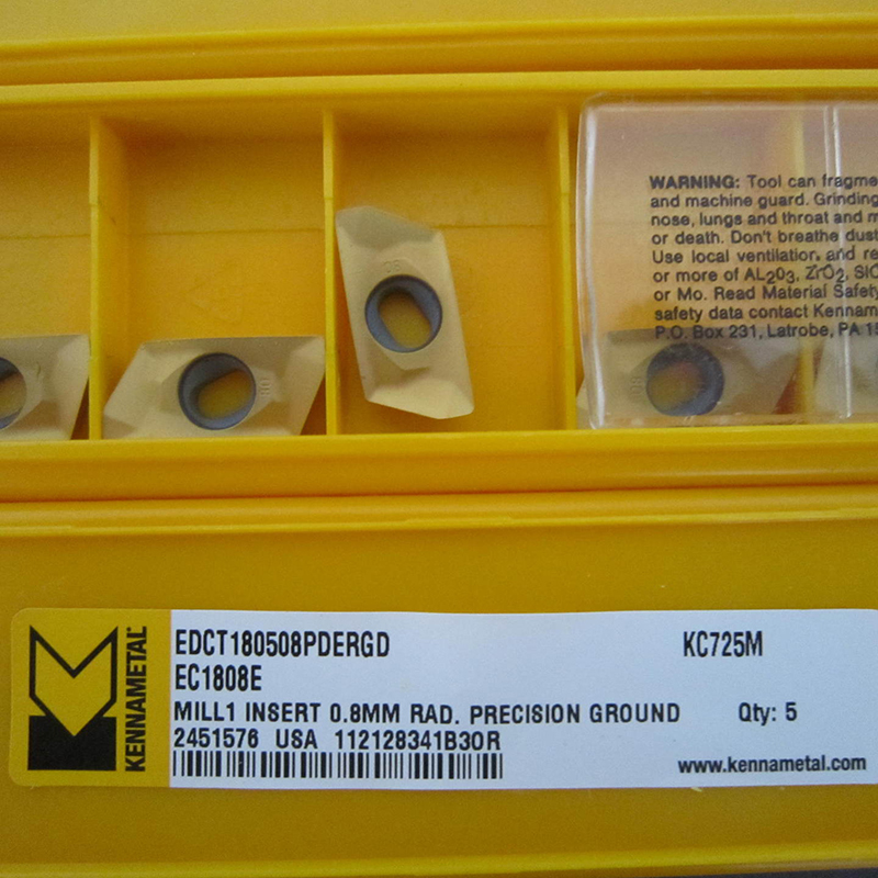 肯纳刀片EDCT180504PDFRLDJ KC410M铣削刀片3