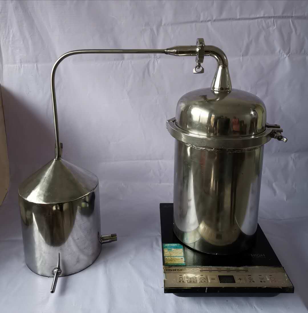 鑫华厂家定制小型实验室用白兰地蒸馏机组 5升电磁炉加热小型蒸馏设备3