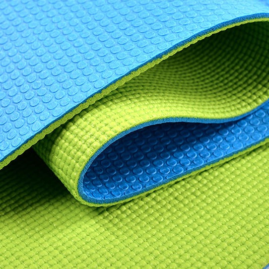 瑜伽垫PVC 双色6mm 高密度定制PER瑜伽垫 工厂直销环保防滑瑜伽垫1