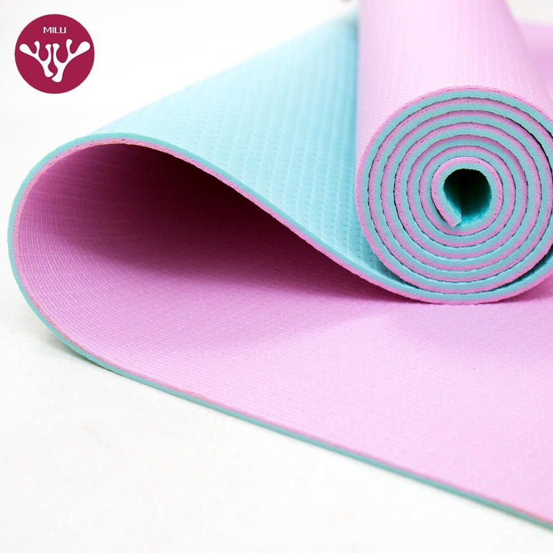 杭州朗群家居瑜伽垫厂家直销定制 PVC瑜伽垫DIY图案尺寸 品牌瑜伽垫高性能定制3