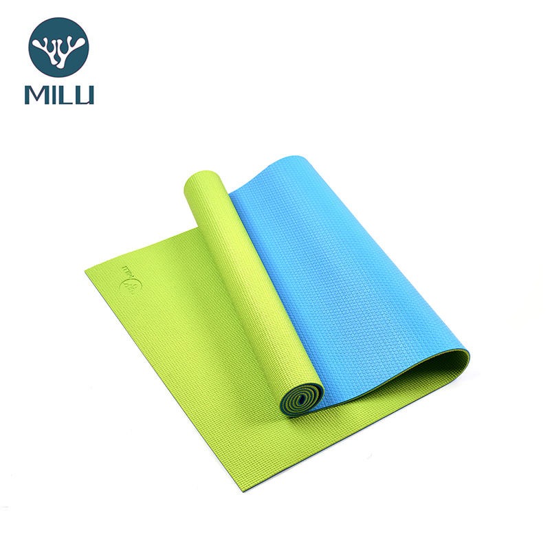 瑜伽垫PVC 双色6mm 高密度定制PER瑜伽垫 工厂直销环保防滑瑜伽垫