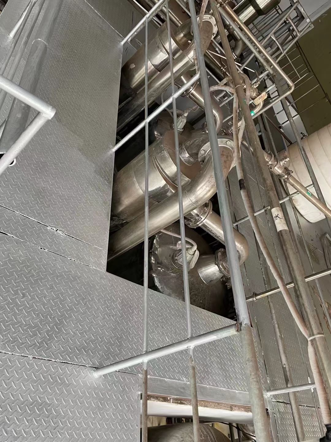全316lmvr蒸发器回收 二手浓缩蒸发器 二手降膜蒸发器 宝龙转让四效5吨钛材强制循环蒸发器5