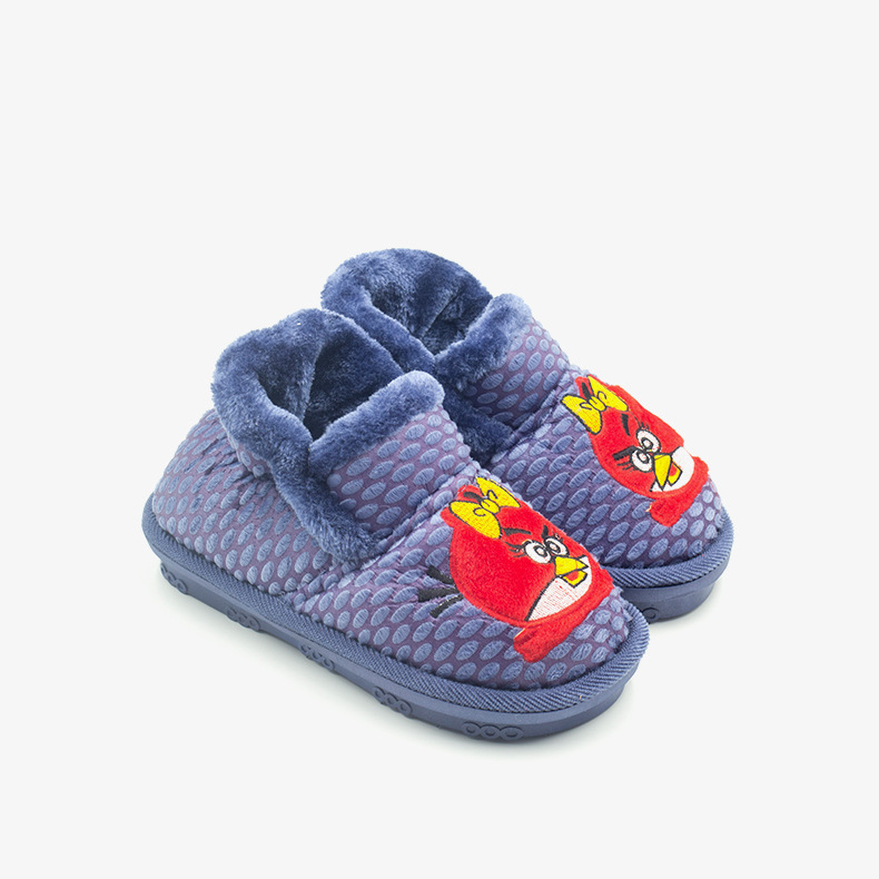 特价促销 2017新款冬季包跟棉拖鞋防滑保暖卡通儿童棉拖鞋6