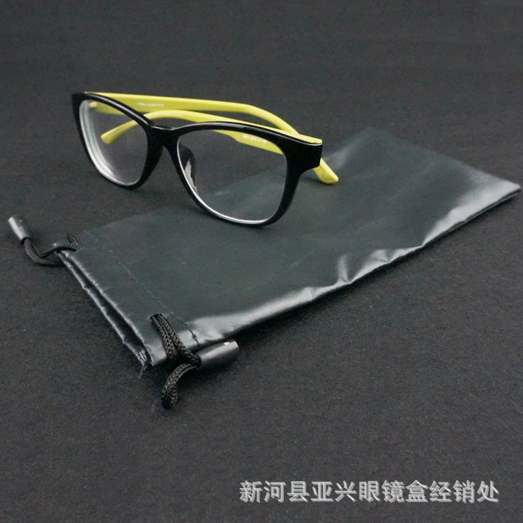 精制耐用黑色眼镜袋 梳子布袋 舒适别致便捷眼镜布袋 可定制2