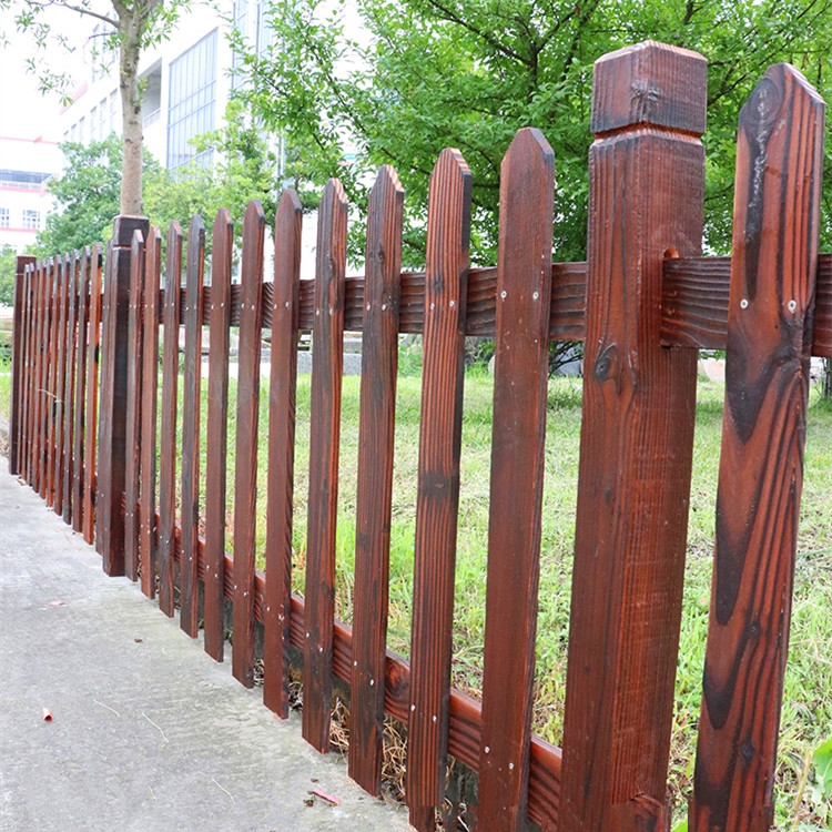 专业加工 木栅栏围墙 木头庭院围栏 木围栏护栏 园艺木板围栏 佳星2