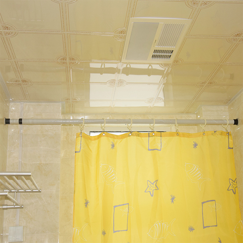 窗帘配件 喷塑钢管 2.5厘米标准管径 免打孔可伸缩杆浴帘杆