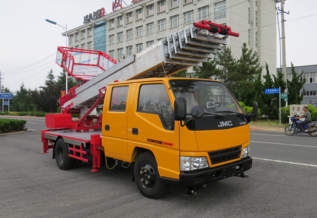 园林和高空作业机械 高空运输作业车 高丽亚28米韩国云梯车 云梯搬家运输车