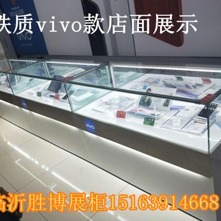 新款木纹vivo华为oppo移动手机柜台展示柜业务受理台厂家批发4