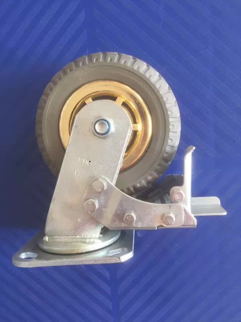 厂家定制 脚轮 刹车专业生产 橡胶轮 金胶轮 万向轮1