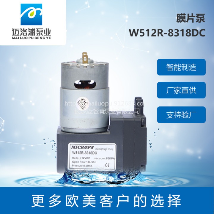微型气泵 微型气动隔膜泵 迈洛浦W512 自吸泵