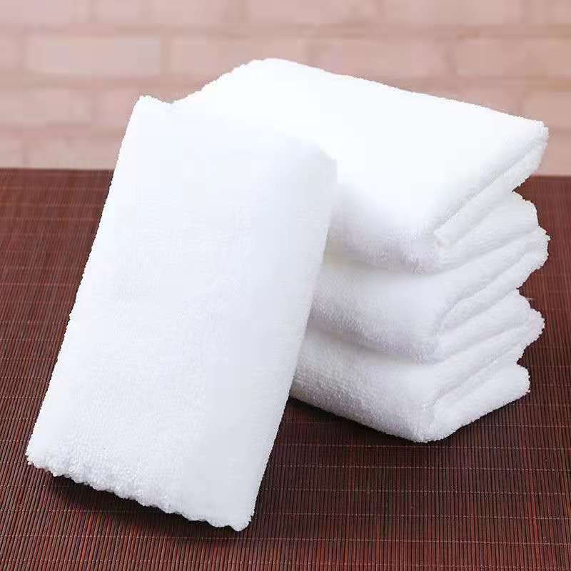 35*75白毛巾 印字毛巾 超细纤维吸水毛巾 银润厂家 餐饮一次性毛巾4